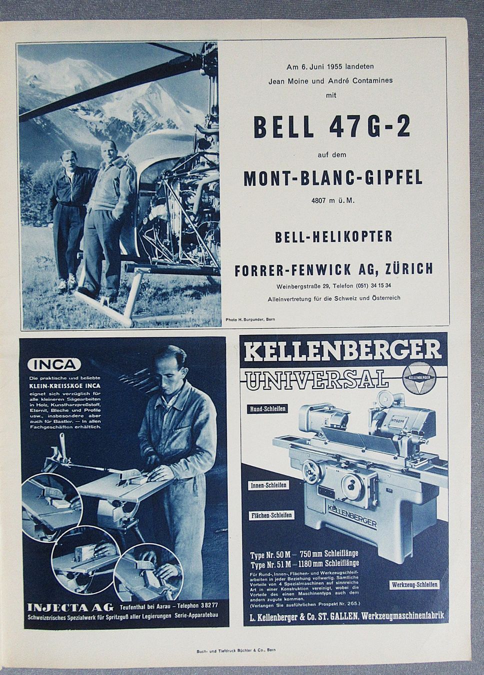 Riviste & Magazine: Schweizer Aero-Revue - Heft Nr.6 von Juni 1955 – Usato da Auenstein venduto da Padabimbim 8