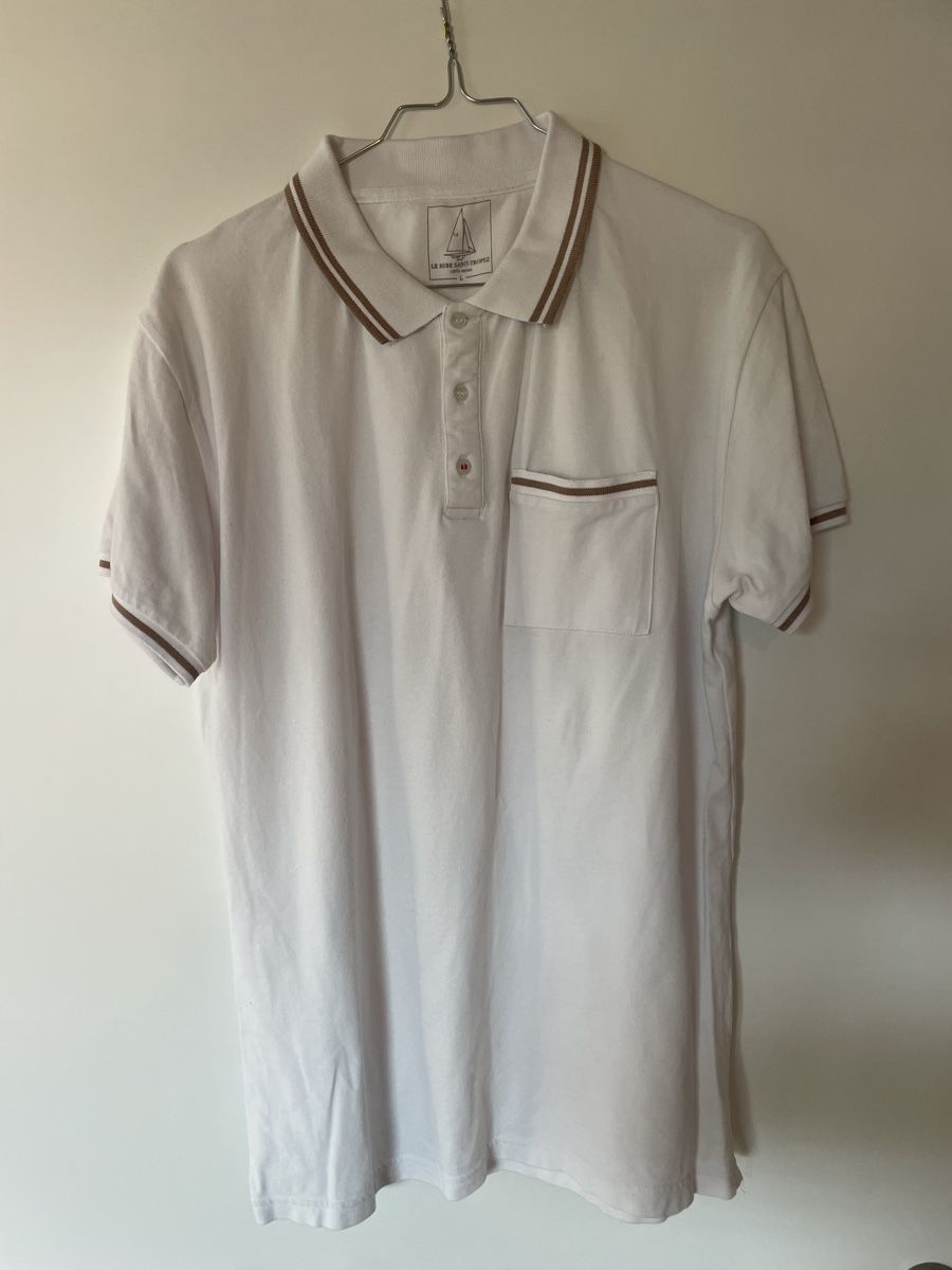 Magliette Polo: Polo blanc Saint-Tropez taille L 100% coton – Usato da Pâquier-Montbarry venduto da mir_687p 2