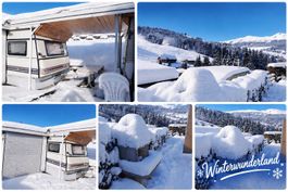 Wohnwagen Sörenberg Winter Sommer