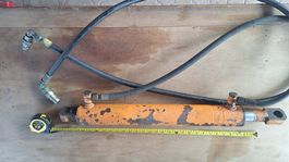 Hydraulikzylinder 70cm Hub, Schläuche mit Schnellkupplungen