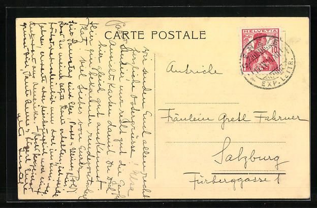 Ansichtskarten: AK Genève, Place du Molard, 1911 – Gebraucht aus Berlin von bartko-reher 1