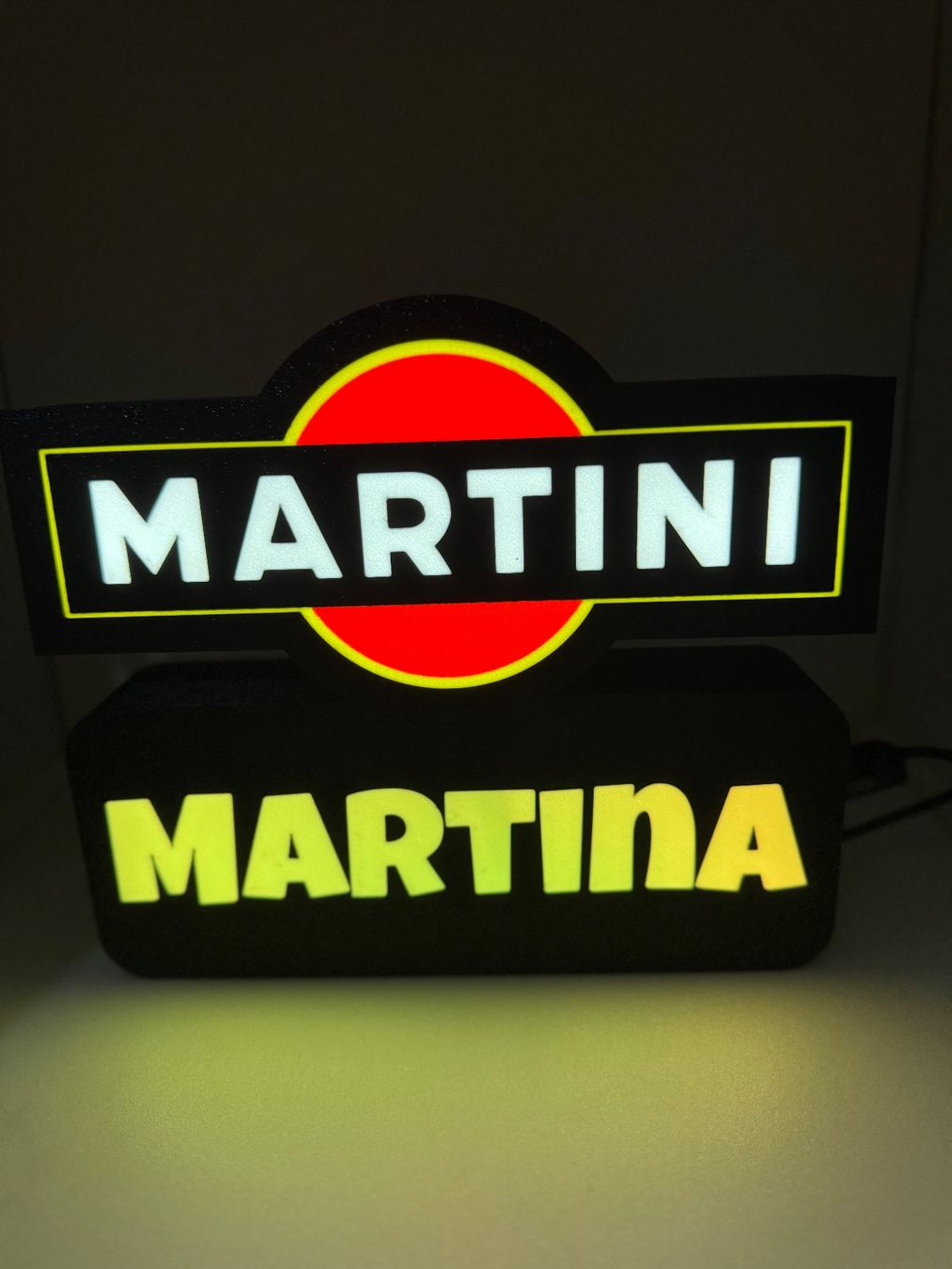 Lampen: Lightbox lumière led MARTINI - PERSONNALISABLE – Neu (gemäss Beschreibung) aus Vicques von PAMB3D 6