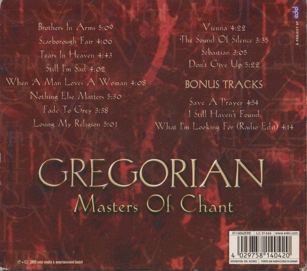 CDs: Gregorian - Masters of Chant (CD) - 2000 – Gebraucht aus Zürich von Aspri 2