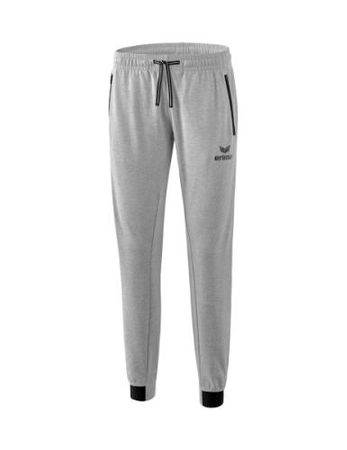 Erima Frauen Essential Sweathose - hellgrau melange/schwa...