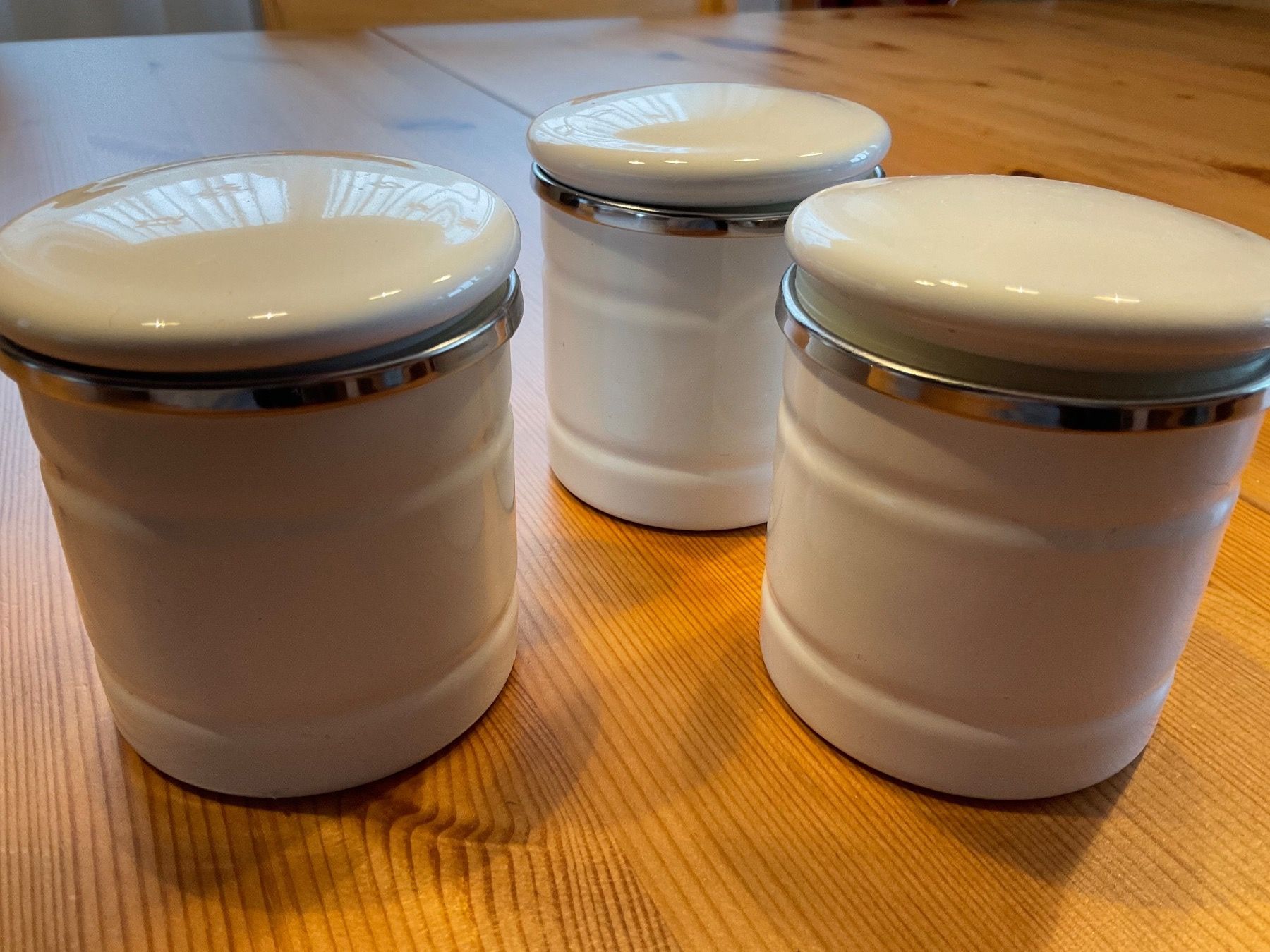 Alle Dekorationen: 3  schöne  SHABBY CHIC  DÖSCHEN – Neu (gemäss Beschreibung) aus Aesch BL von Fortexx 1