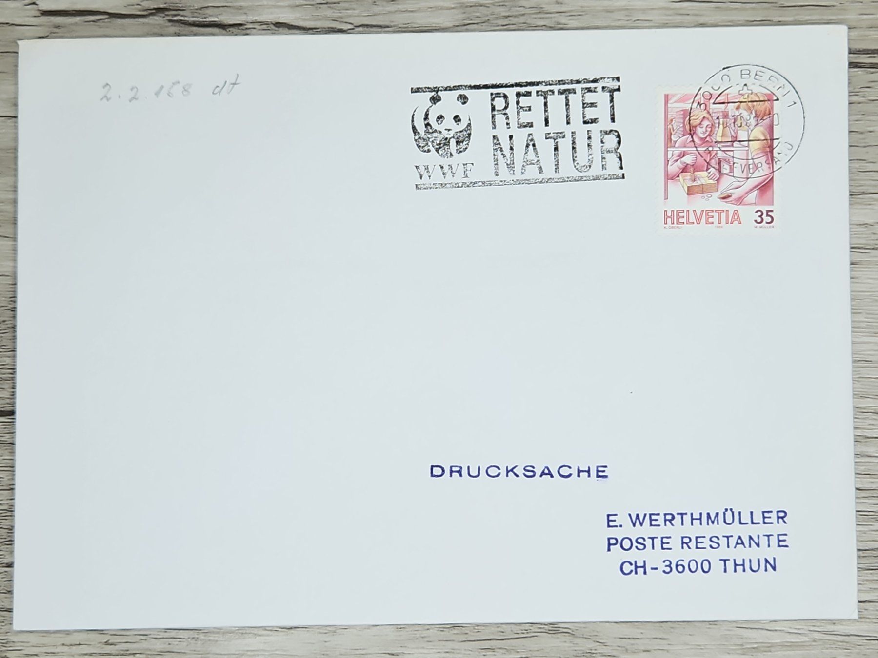 Tutti i francobolli: CL02 Enveloppe + Timbre Suisse 1989 – Usato da Cousset venduto da Patrick_Collections