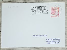 CL02 Enveloppe + Timbre Suisse 1989