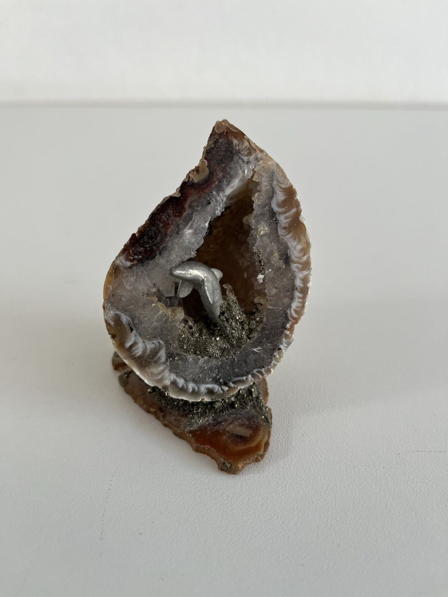 Sculture & Statue: Skulptur / Geode mit Delfin – Usato da Wetzikon ZH venduto da seli03