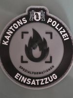 Polizei Basel  Einsatzzug Pvc Klett Badge Neu