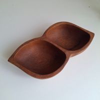 Bol organique apéritif teak 1960