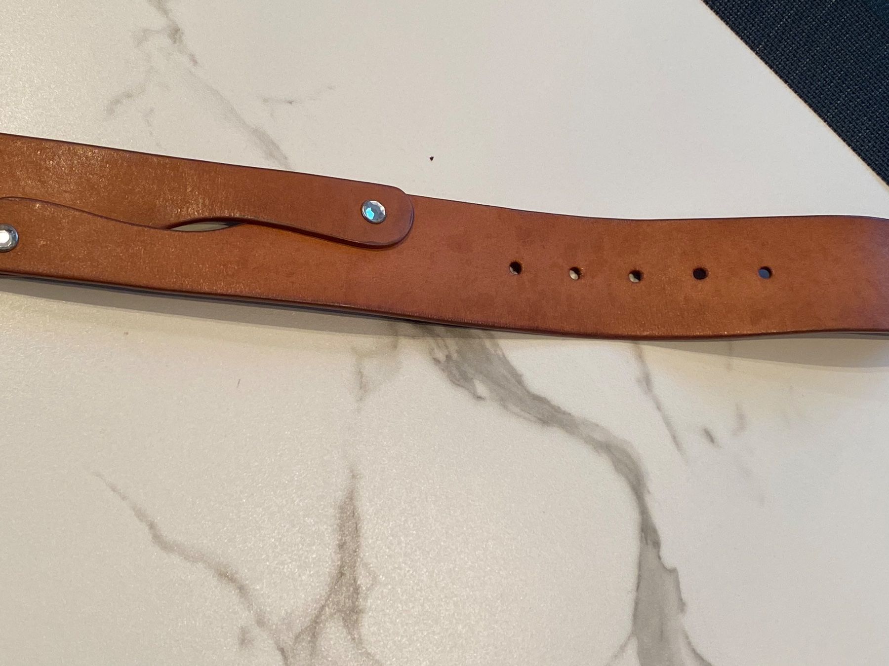 Benetton Gürtel: Leder Gürtel braun - XS  -'BENETTON – Neu (gemäss Beschreibung) aus Jona von Prada1969 2