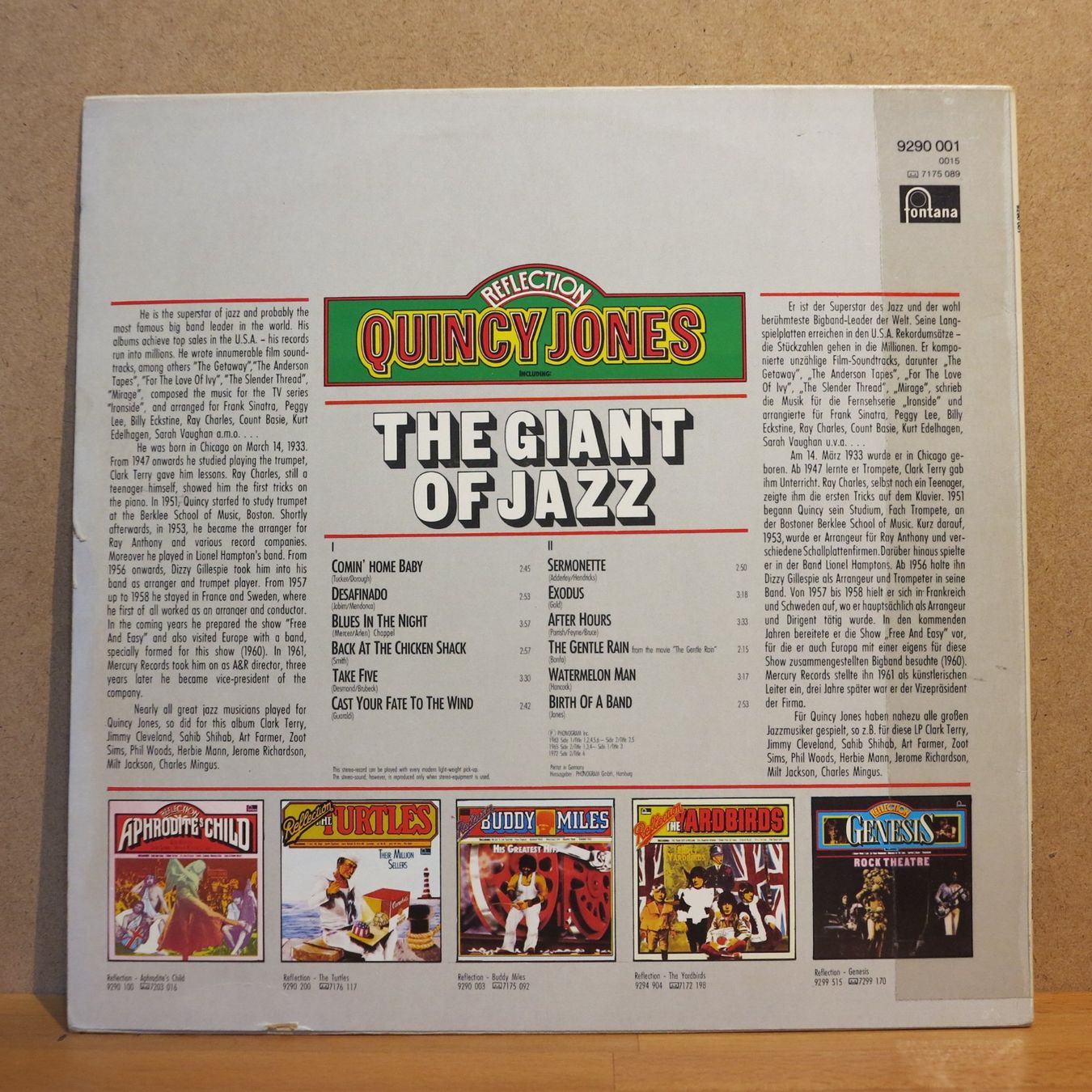 Dischi in vinile: Quincy Jones - Reflection / LP – Usato da Zürich venduto da Naim60 1