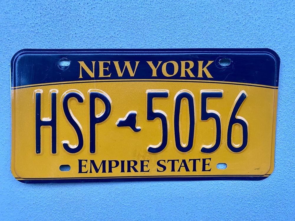 Never Forget Twin Towers 911 Gedenk-Kennzeichen - Metall, 30,5x15,2 Cm, Geprägt, New York State Replik
