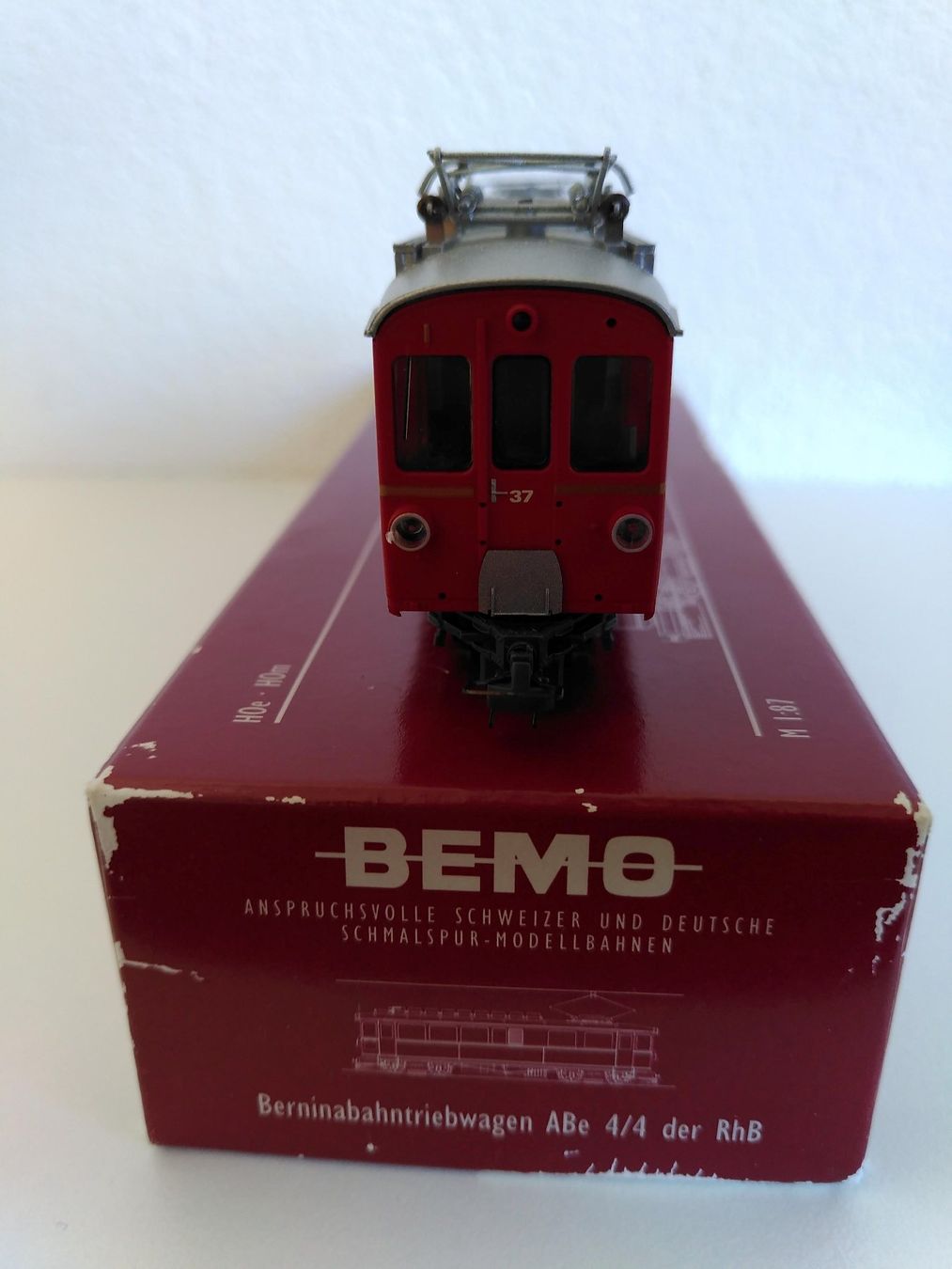Bemo Modellini di ferrovie: Bemo RhB Bernina-Triebwagen ABe 4/4 37 H0m digital – Usato da Naters venduto da Luca099 4
