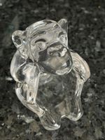 Art Vannes France Kristal Affe Figur Glas