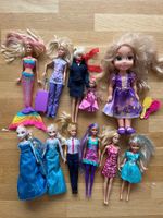 Diverse Puppen Sammlung: Barbie, Disney, Meerjungfrau,Frozen