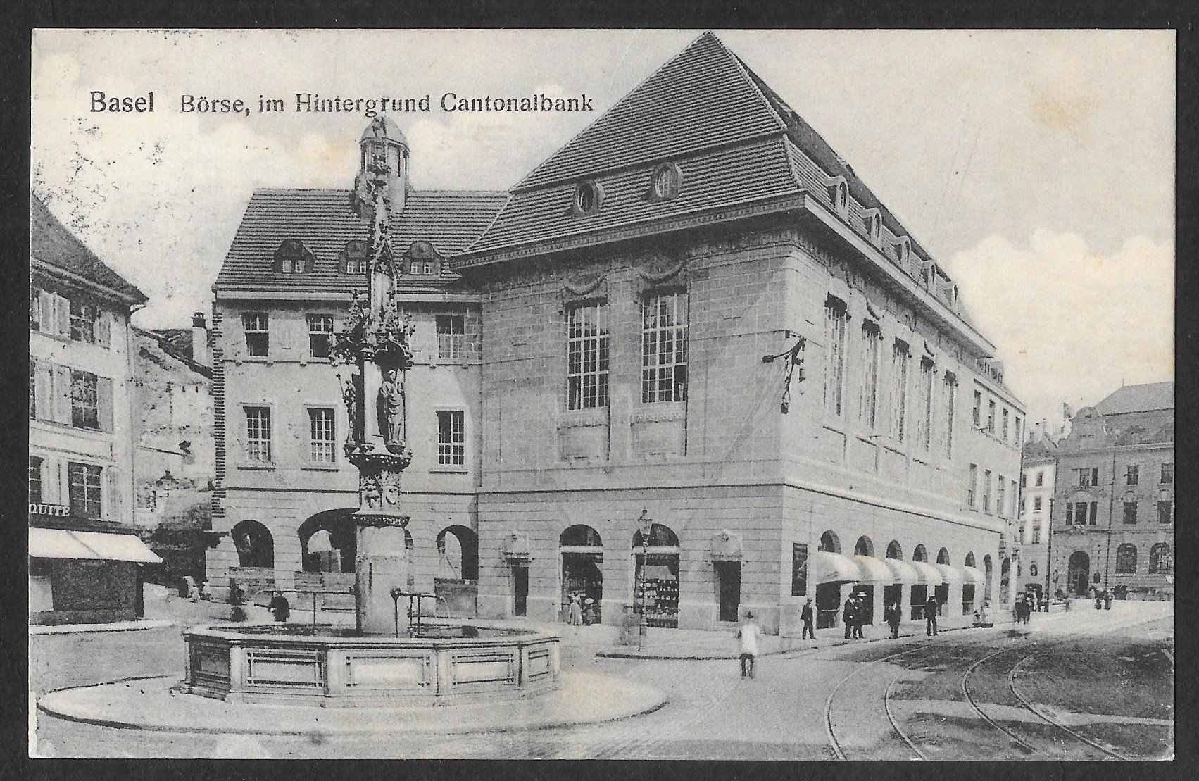 Cartes postales: Basel Börse und Kantonalbank – D'occasion à Olten par clotaldi