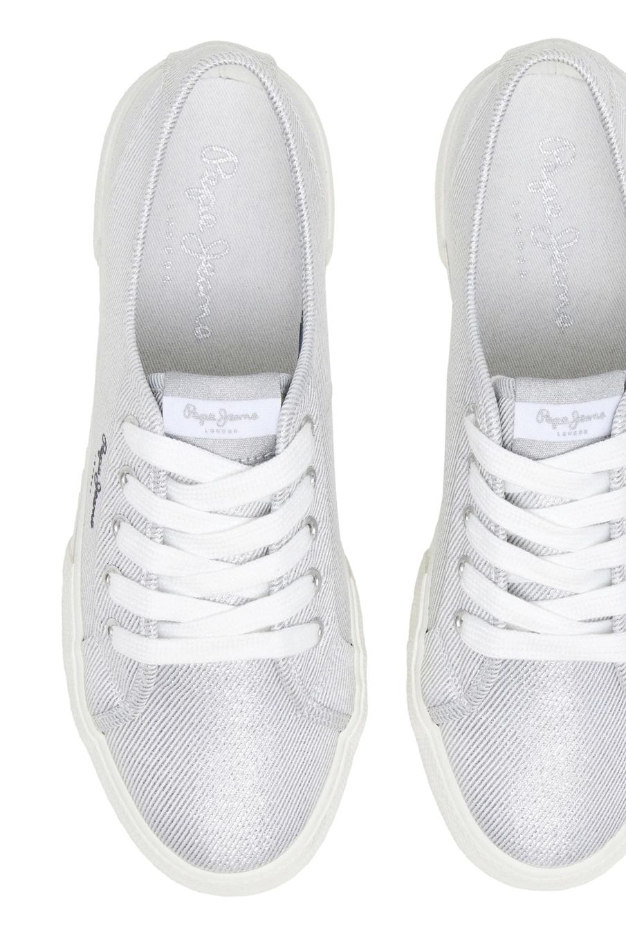 Pepe Jeans Damenschuhe: NEUE Pepe Jeans Sneakers Silber – Neu und originalverpackt aus Rheinfelden von Zottel3 1