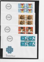 1983 4x FDC 4er Satz Werbemarken II