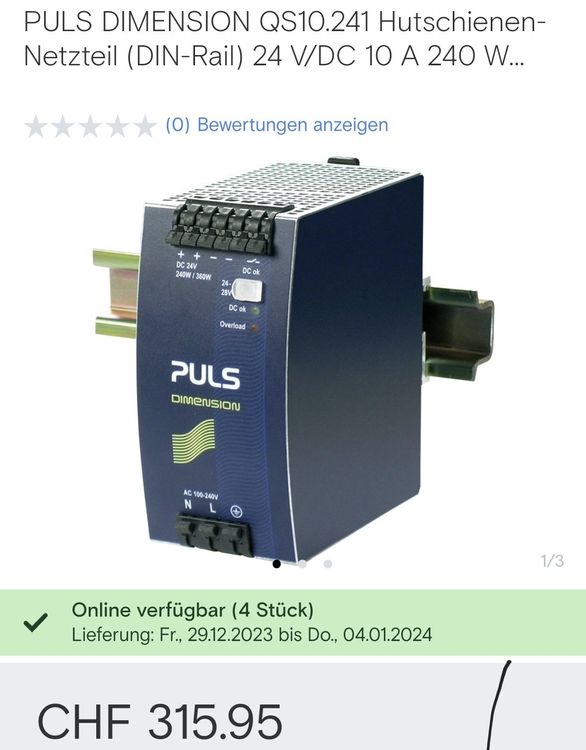 PULS DIMENSION QS10.121 Hutschienen-Netzteil (DIN-Rail) 12 V/DC