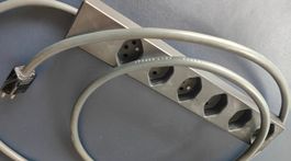 ROWEN POWERCABLE mit 6-fach Leiste - Netzkabel/Stromkabel