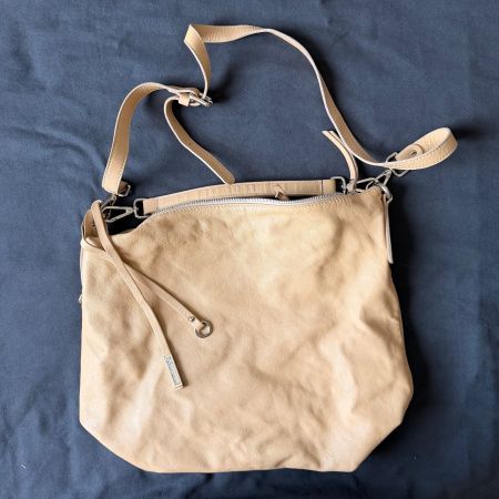 GIANNI CHIARINI Leder Handtasche / Borsa a spalla - beige