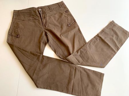 NILE Atelier braune leichte Sommerhose Gr S