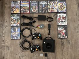 Nintendo GameCube inkl. Spiele, Speicherkarte&HDMI Converter
