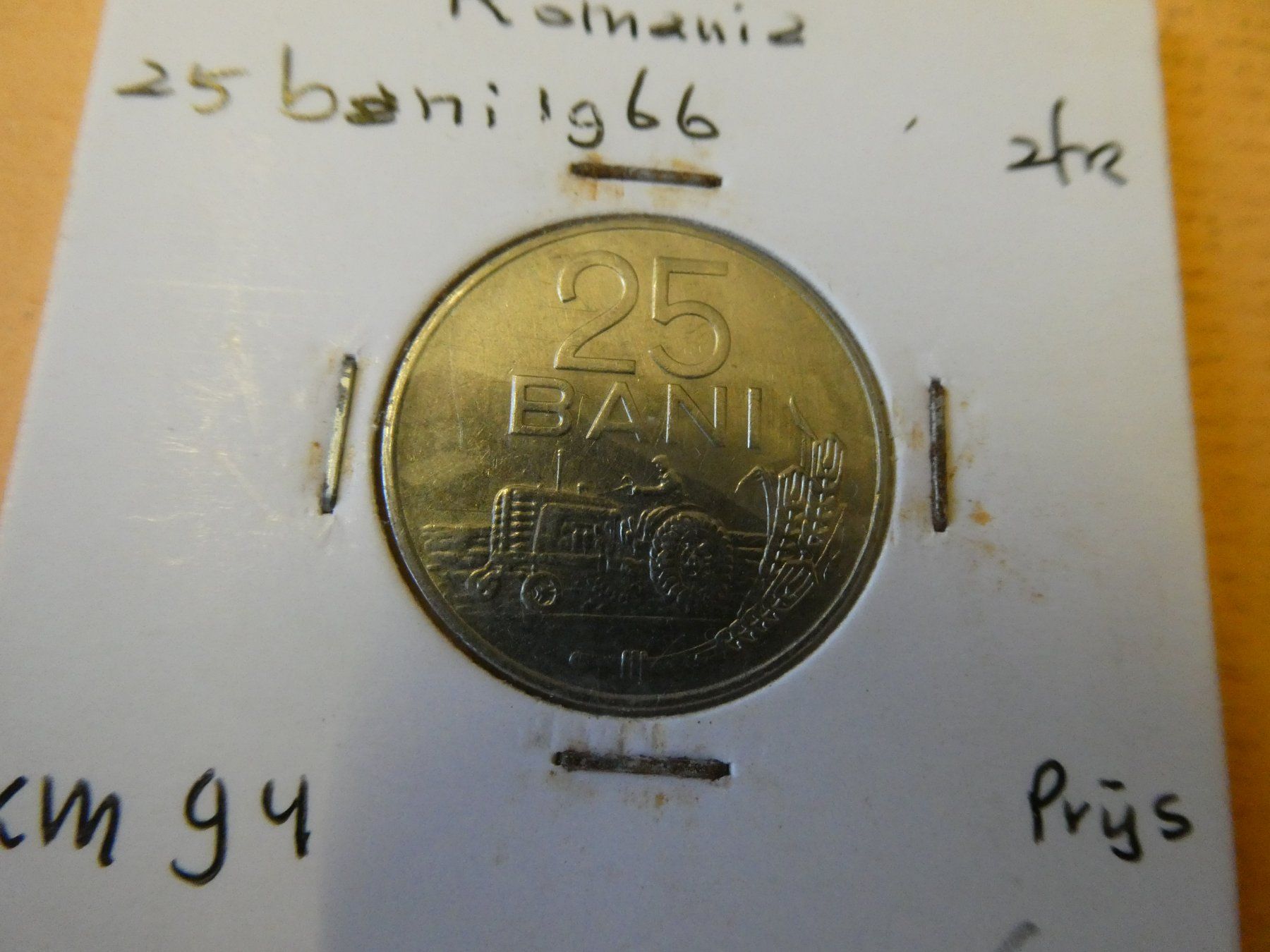 Tutti le monete: Rumänien 1966, 25 Bani, unzirkuliert – Usato da Hinterforst venduto da Rohusri