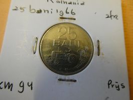 Rumänien 1966, 25 Bani, unzirkuliert