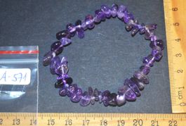 Armband A-571 – Amethyst – elastisch