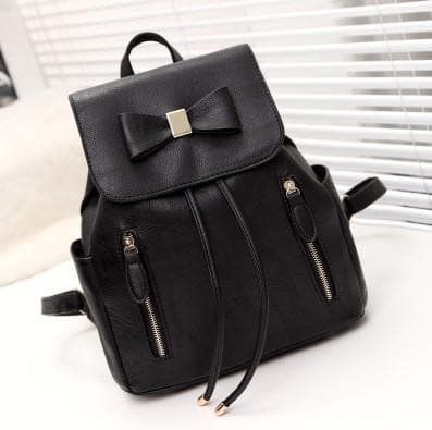 Rucksack mit Schleife Neu in Schwarz