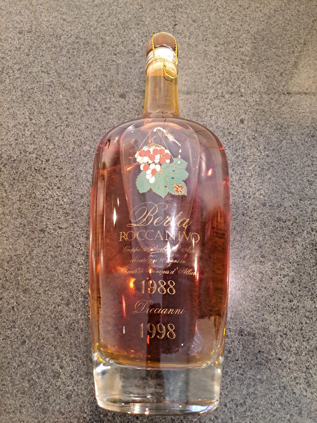 Berta Spirituosen: Berta Grappa Roccanivo 1988 – Neu und originalverpackt aus Elsau von Kellerraeumung 6