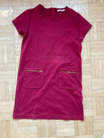 Schönes rotes (dunkelrotes) Kleidchen mit Taschen