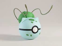 Pokeball Bulbasaur - 3D Printed