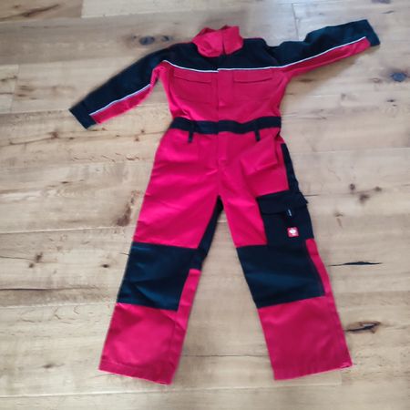 Arbeitskombi Engelbert Strauss rot schwarz Grösse 110/116 