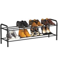 Schuhregal Schuhständer Edelstahl 2 Ebenen für 9-12 Paar
