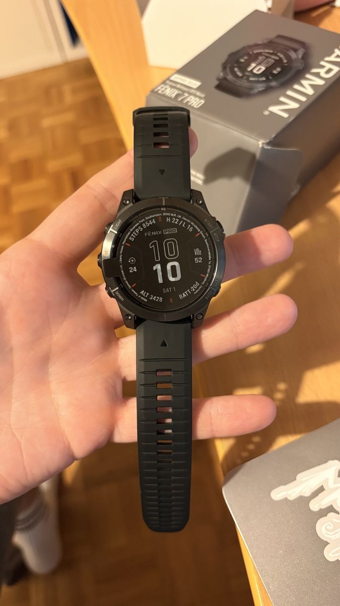 Garmin Smartwatch: Garmin Fenix 7 Pro - Sapphire Solar  – Nuovo e nell'imballaggio originale da Corsier-sur-Vevey venduto da BussardS 3
