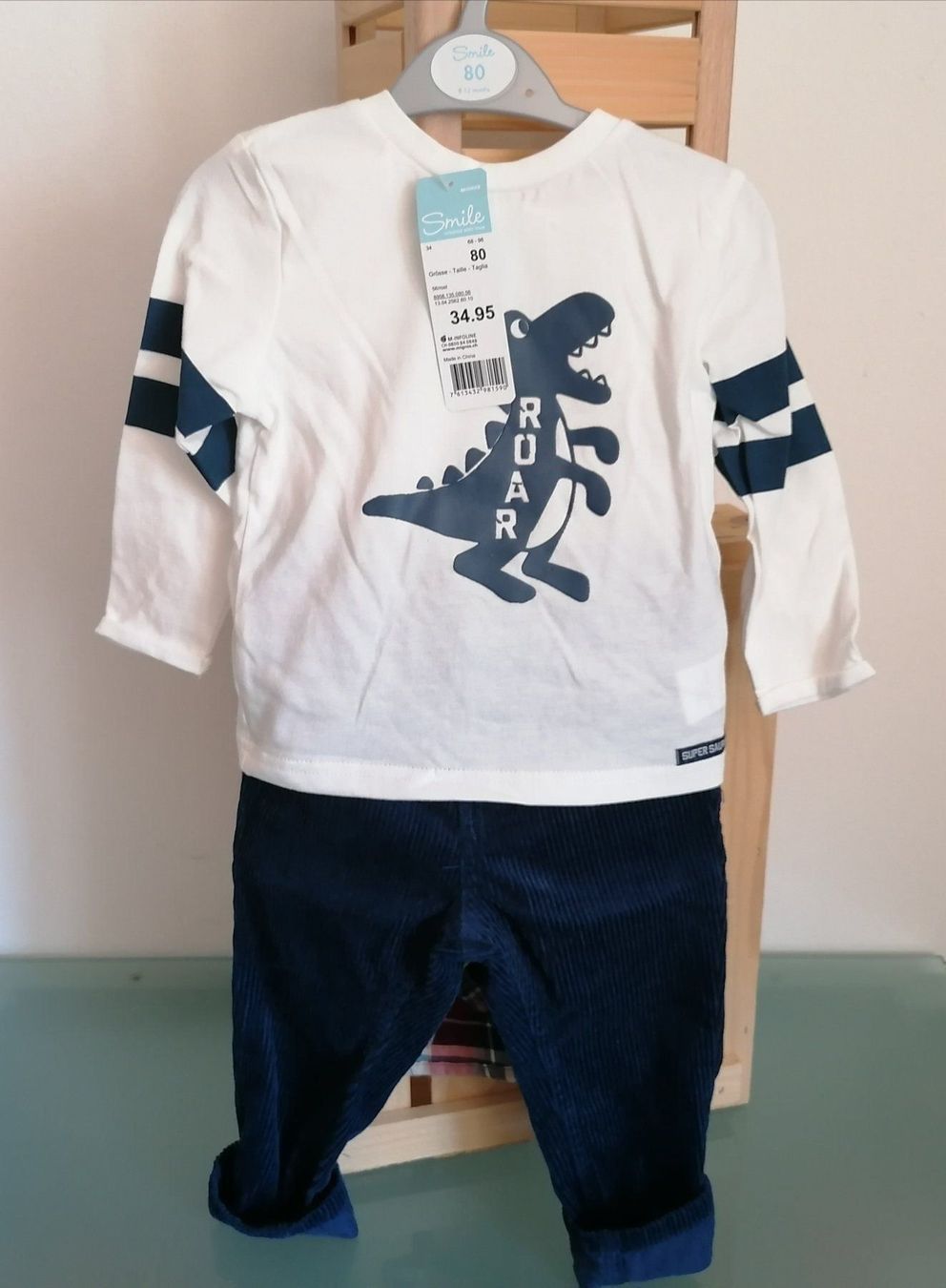 Lotti & Set di vestiti: Smile 3 Teilig Grösse 80 "8 - 12 Monate" – Nuovo e nell'imballaggio originale da Bäch SZ venduto da Swissy46 3
