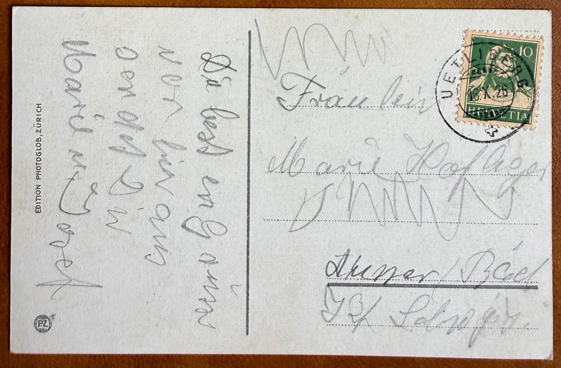 Cartoline postali: Uetliberg - Restaurant Uto-Kulm 1926 – Usato da Lutry venduto da Ediego 1