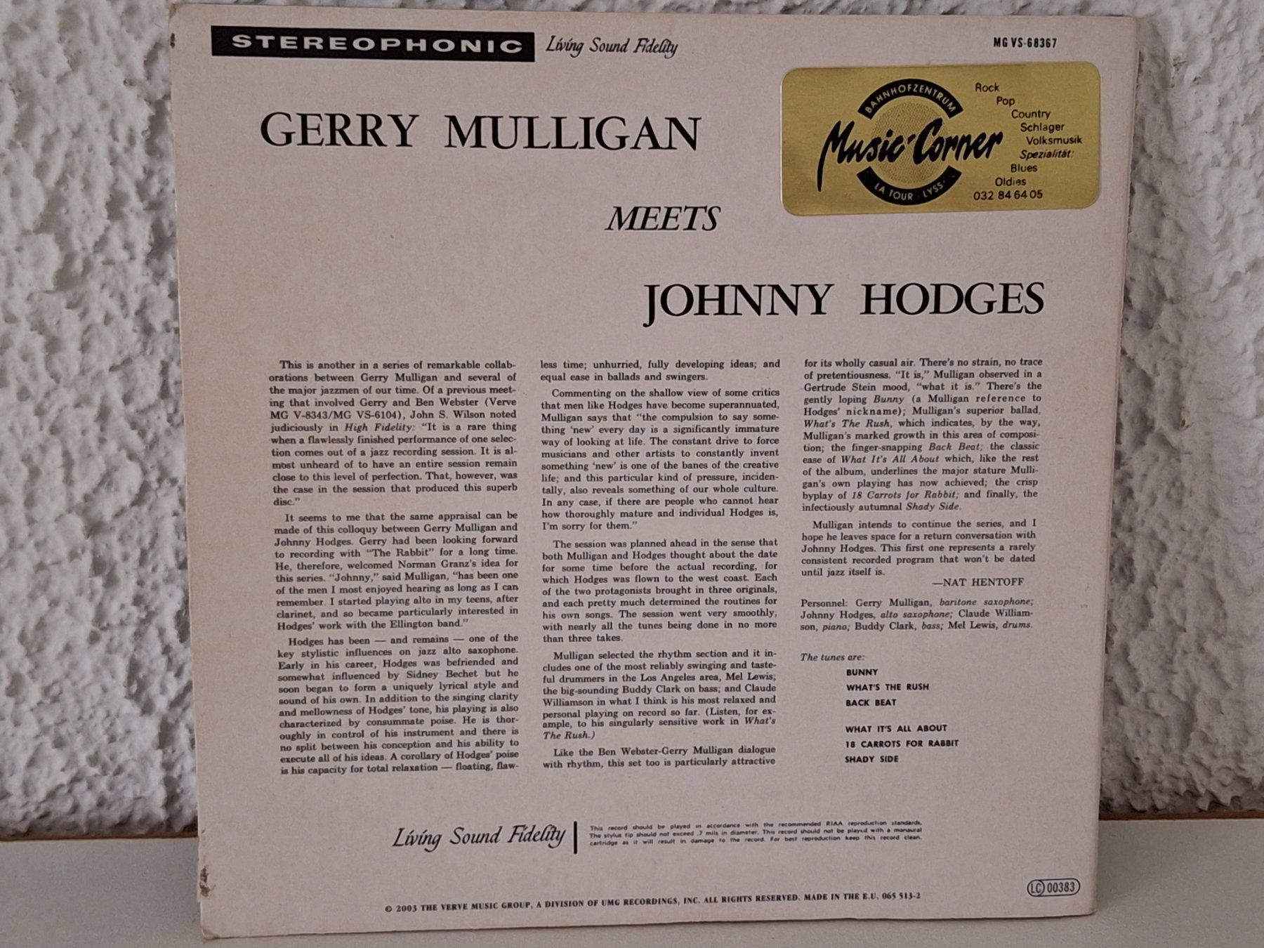 CD: CD Gerry Mulligan Meets Johnny Hodges – Usato da Aarberg venduto da Jackup1 1