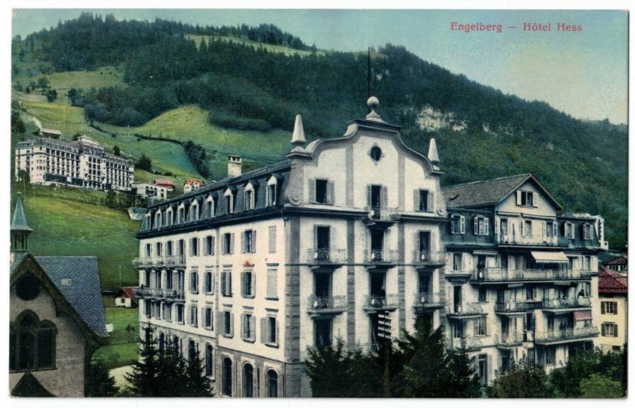 Ansichtskarten: Engelberg, Hotel Hess, um 1925 – Gebraucht aus Frauenfeld von POML
