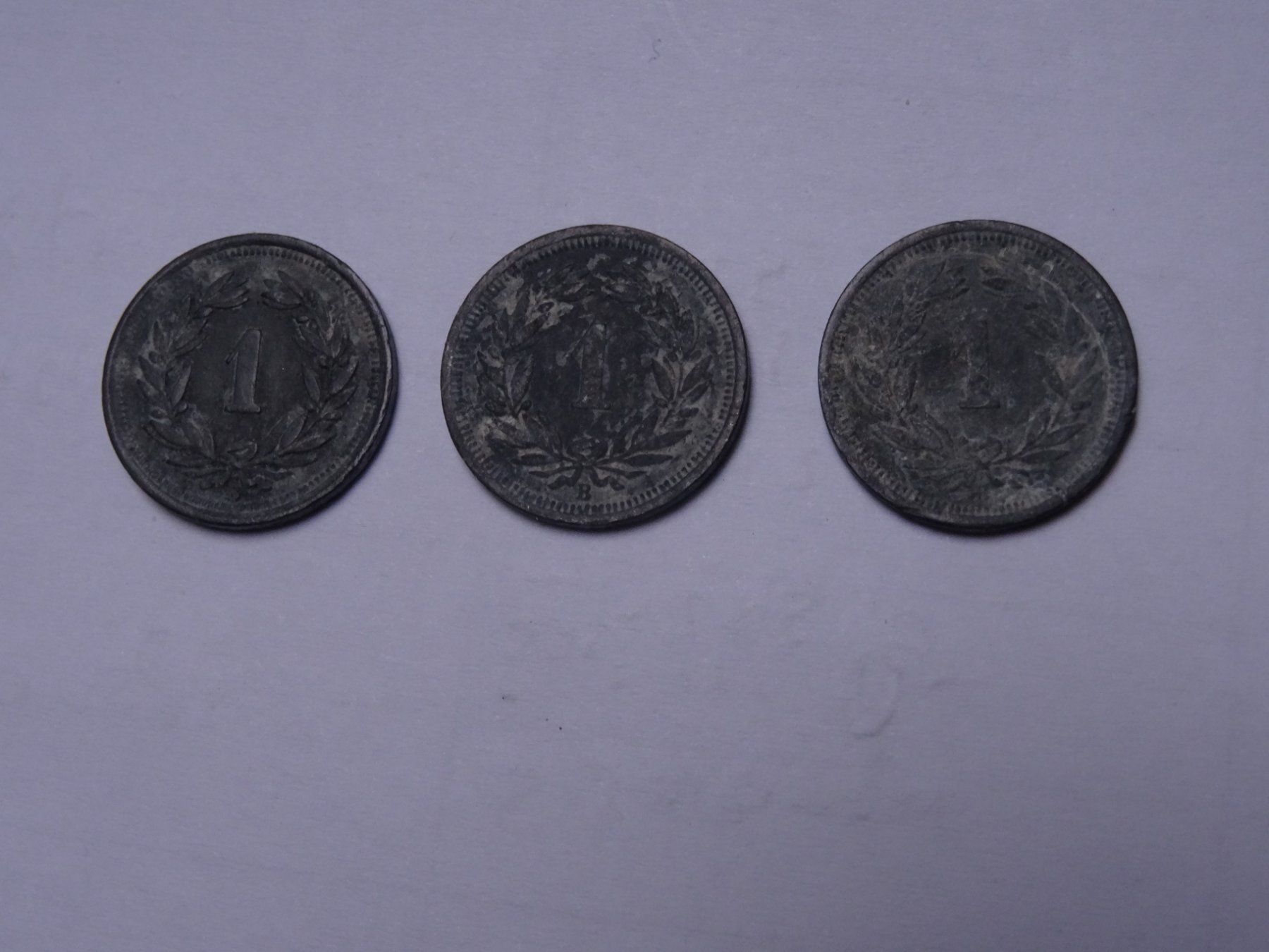 Tutti le monete: 3 x 1 Rappenstücke ab 1.-- – Usato da Lupfig venduto da Buerkli20 1
