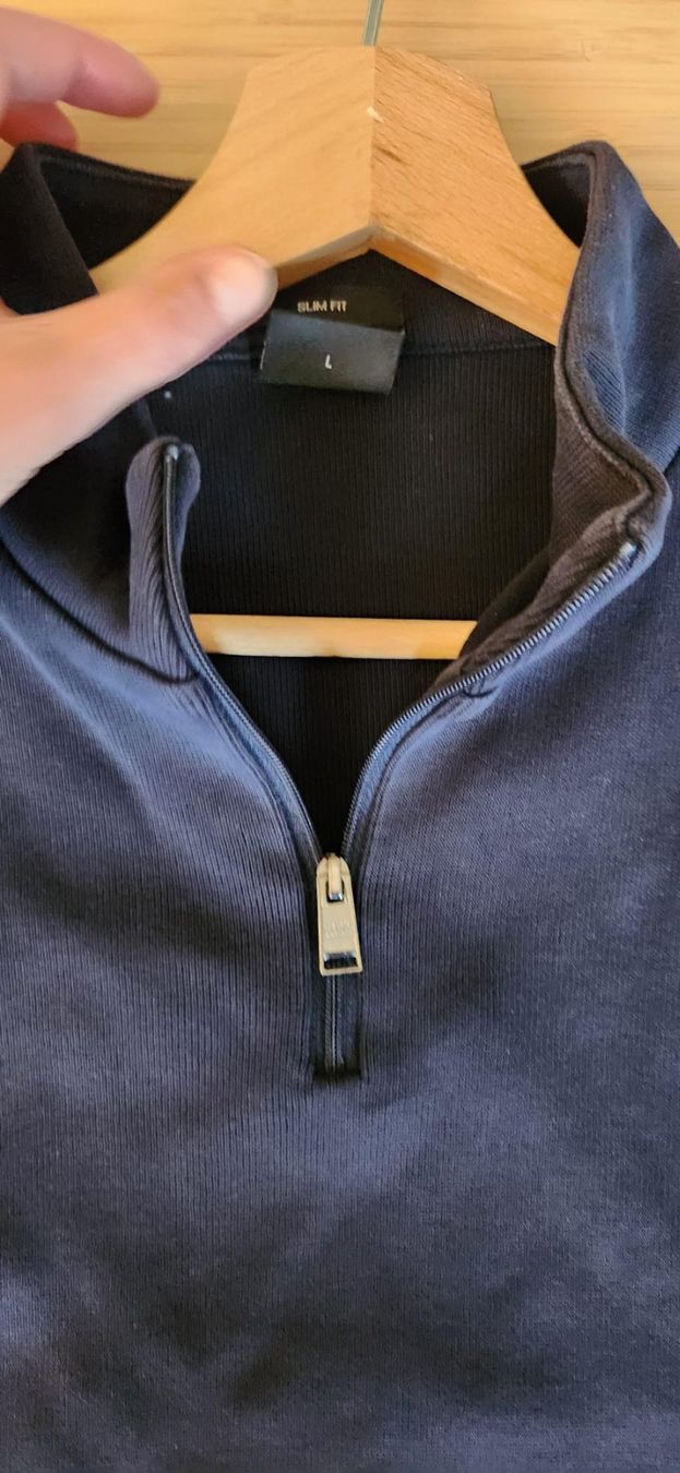 Hugo Boss Maglioni & Felpe: BOSS Herren Pullover, Slim Fit, Dunkelblau, Grösse L – Usato da Zürich venduto da syl_bhd2 4