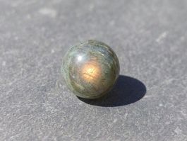 Rare bille labradorite 10mm pour bague Gilbert Albert