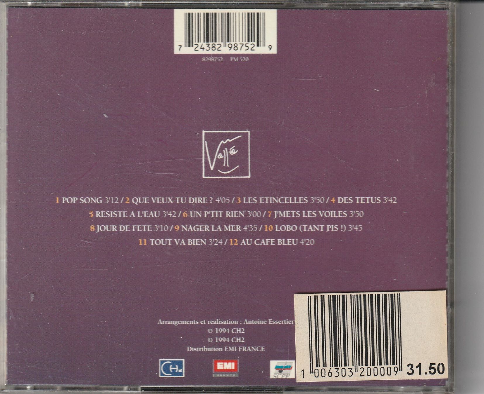 CD: VALLEE - Pop Song – Usato da Châtelaine venduto da plume019 1