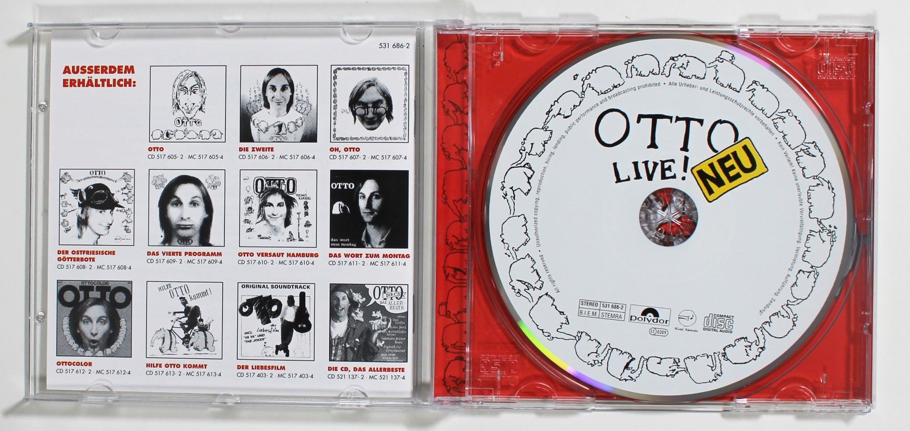 CD: CD - OTTO - LIVE - Comedy Programm von 1996 – Usato da Brüttisellen venduto da Collector-Corner 1
