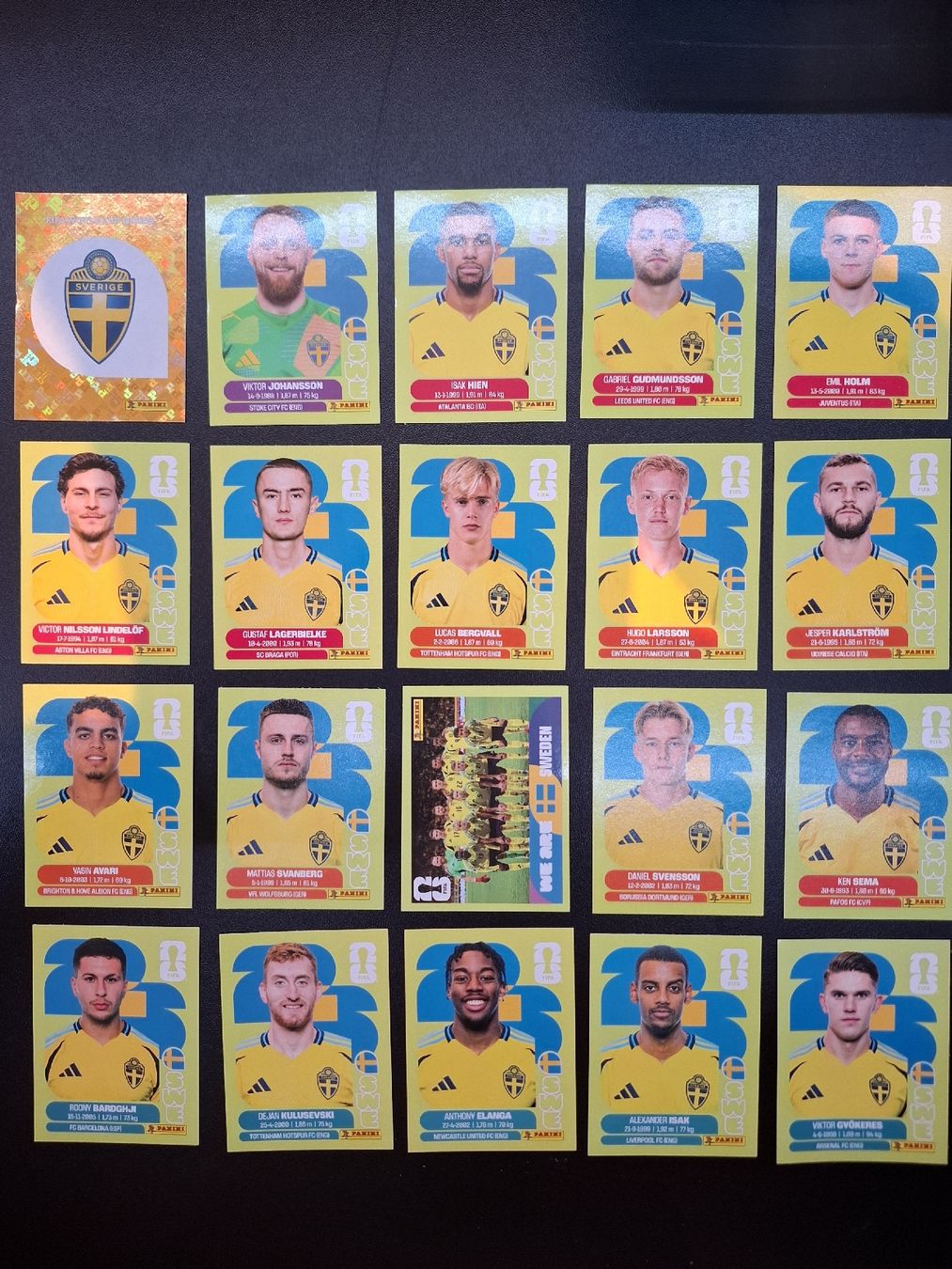 Panini Carte collezionabili: Panini ganzes Team Schweden – Nuovo (secondo la descrizione) da Lieli venduto da Andrin.1901