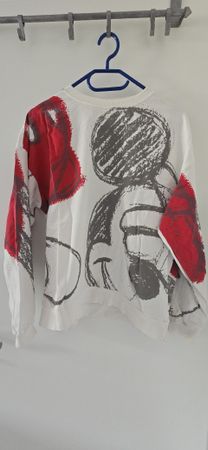 Designer Desigual Pullover Disney Micky weiss, rot Damen Gr.