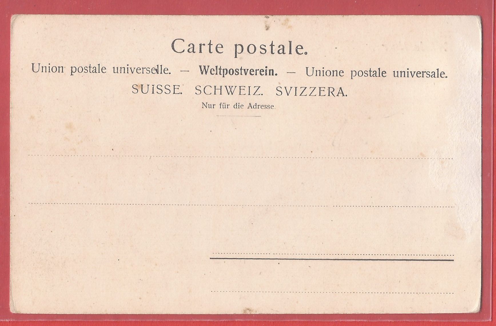 Ansichtskarten: Winterthur - Post - ca. 1905 – Gebraucht aus Fislisbach von Porano 1